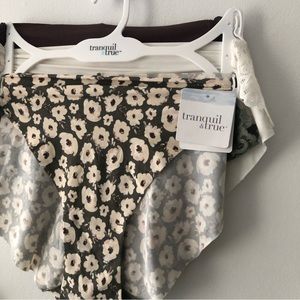 Tranquil & True 2X 3 Pack Cheeky Matte Micro Laser Bonded Panties Underwear